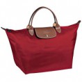 Longchamp LePliage Medium Short Tote - Red
