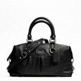 Coach Ashley Leather Satchel - Black